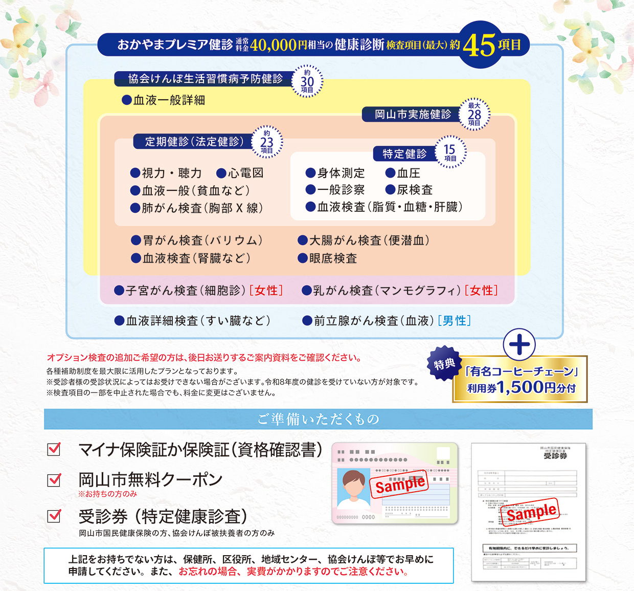 画像:おかやまプレミア健診